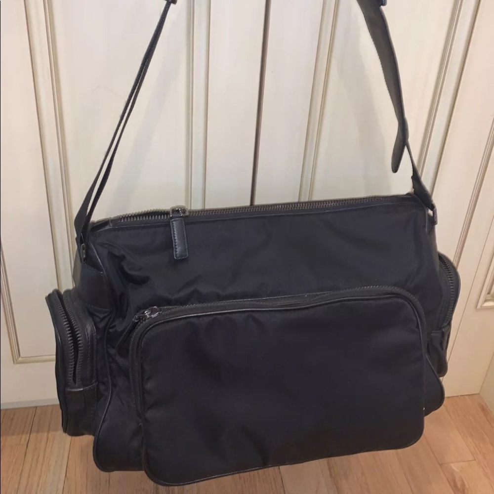 Authentic Prada TESSUTO MIX Nylon Black Crossbody Messenger Bag